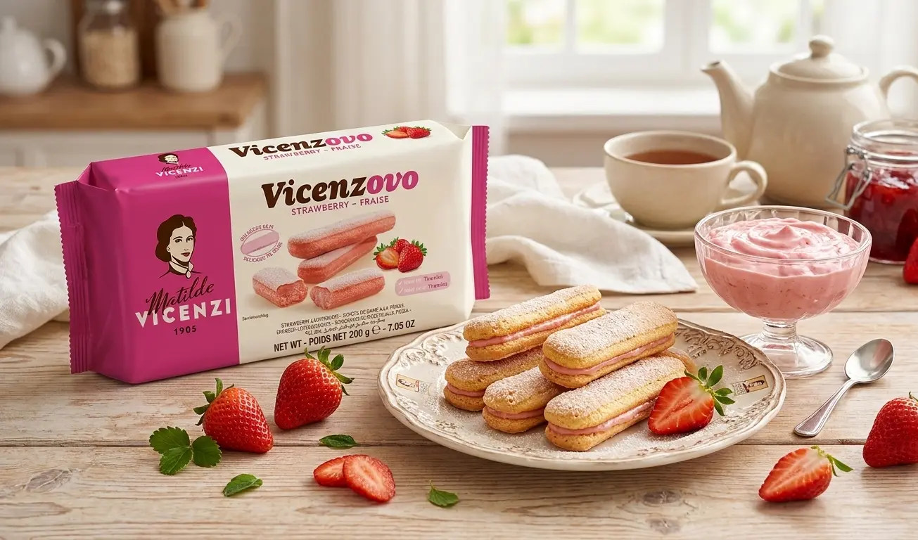 Matilde Vicenzi Vicenzovo Strawberry Ladyfinger Matilde Vicenzi Vicenzovo Strawberry Ladyfinger