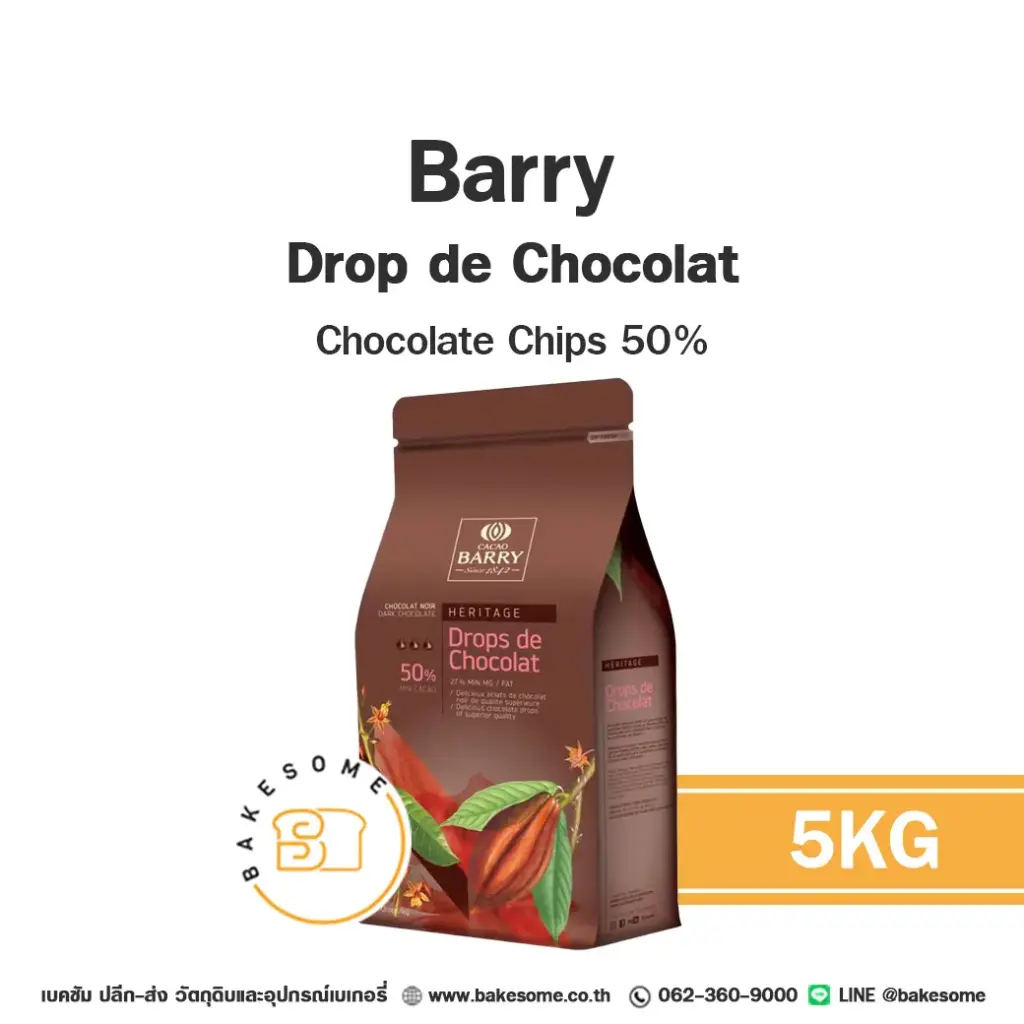 BARRY Dark Chocolate Drop 50% 5KG