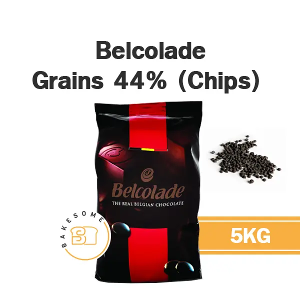 BELCOLADE Grains Chocolate Chips 44% 5KG