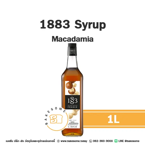 1883 Syrup Macadamia 1L