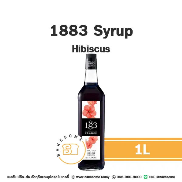 1883 Syrup Hibiscus 1L