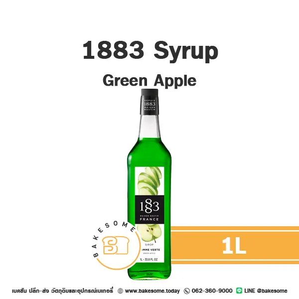 1883 Syrup Green Apple 1L