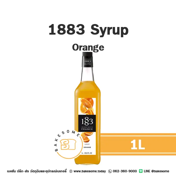 1883 Syrup Orange 1L