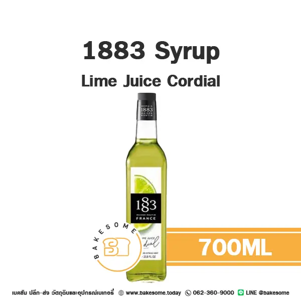 1883 Syrup Lime Juice Cordial 700ML