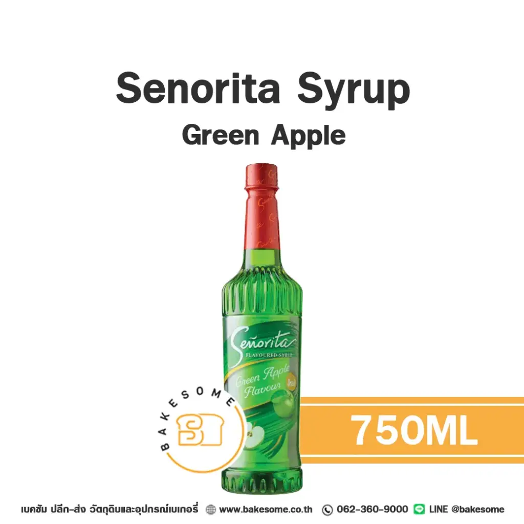 SENORITA Syrup Green Apple 750ML