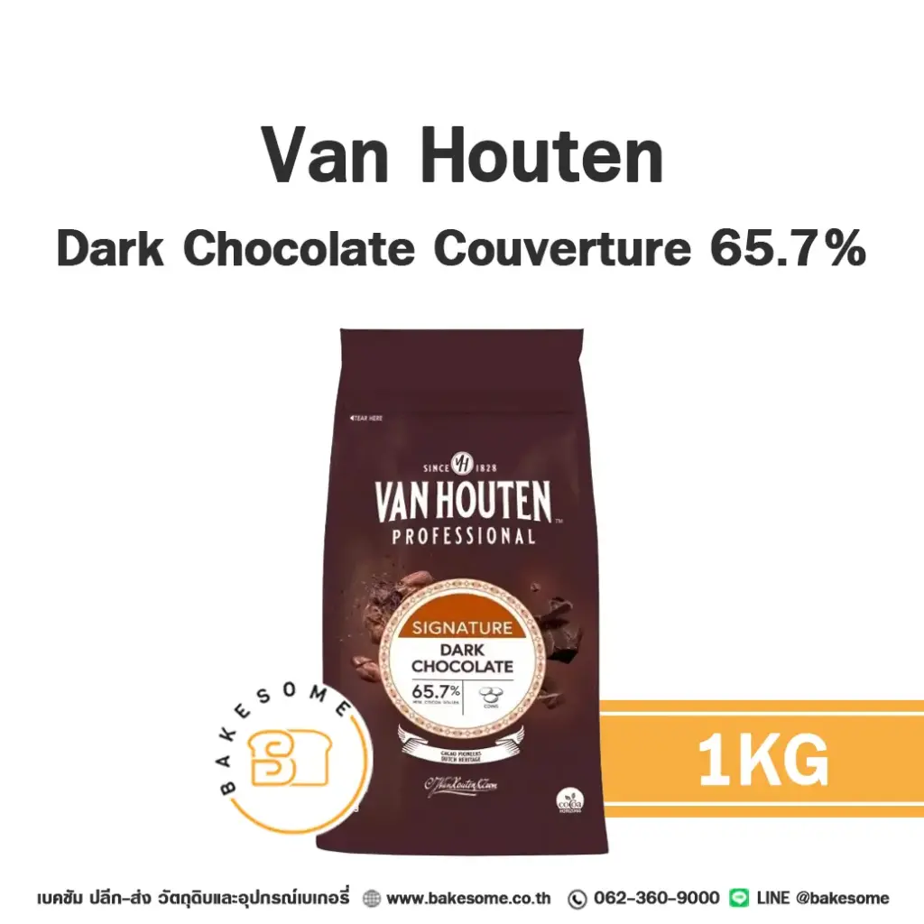 VAN HOUTEN Dark Chocolate 65.7% 1KG