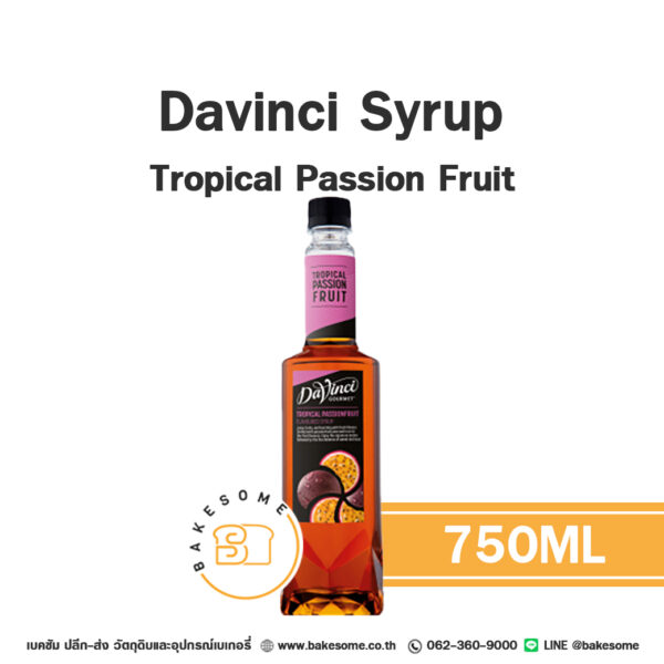 DAVINCI Syrup Tropical Passion Fruit ดาวินชี่ ไซรัป เสาวรส 750ML