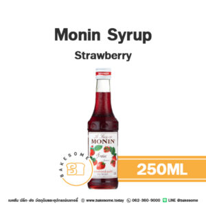 MONIN Syrup Strawberry โมนิน ไซรัป สตรอเบอร์รี่ 250ML