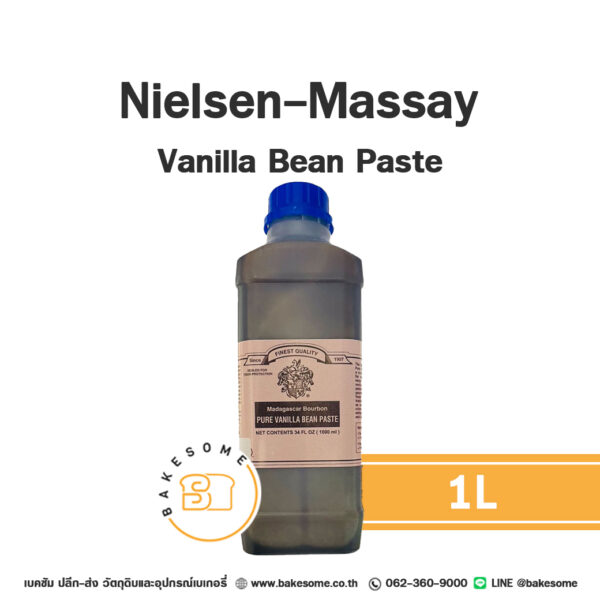 NIELSEN-MASSEY Madagascar Bourbon Pure Vanilla Bean Paste วานิลลาแท้ ชนิดครีมข้นผสมเมล็ดวานิลลา 1L