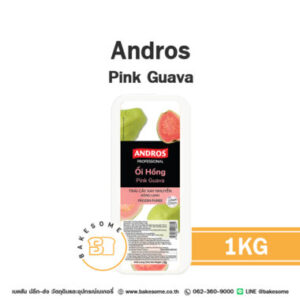 ANDROS Puree Pink Guava แอนโดรส เพียวเร่ ฝรั่งสีชมพูบดแช่แข็ง 1KG