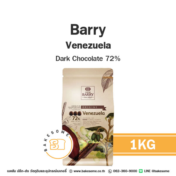 Barry Venezuela Dark Chocolate 72% 1KG