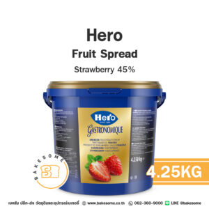 Hero Fruit Spread Strawberry ฮีโร่ ฟรุ๊ต สเปรด สตรอเบอร์รี่ 45% 4.25KG