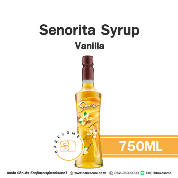 ซินญอริต้า ไซรัป วานิลลา Senorita Syrup Vanilla 750ML